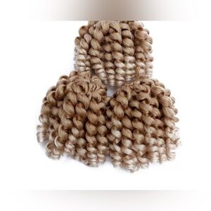 NIB Svolna Curly Synthetic Crochet Hair Extensions - Soft Chunky Curls